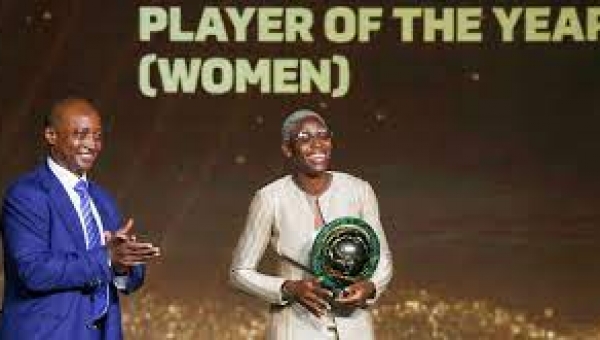 Oshoala wins record 5th CAF Player of the Year award